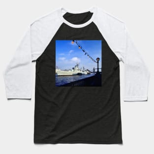 HMS Belfast, light cruiser warship. Baseball T-Shirt